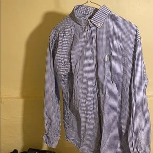 Blue button down shirt